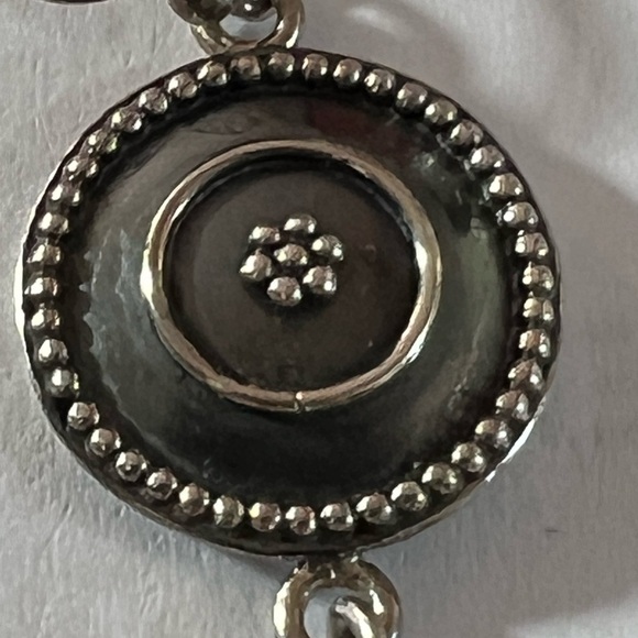 TURQUOISE AND STERLING SILVER DANGLE EARRINGS - Picture 9 of 10